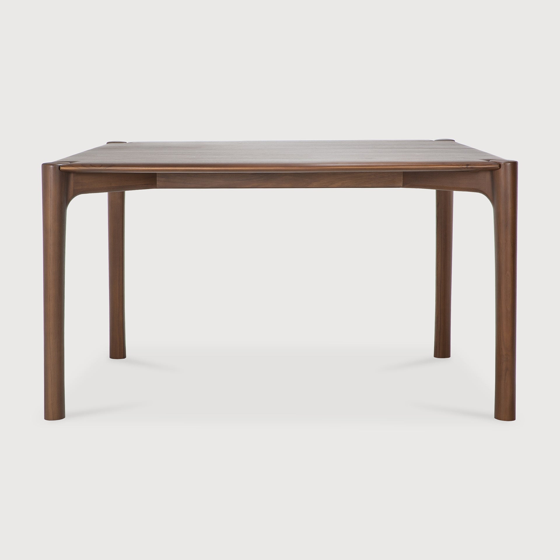 PI dining table - varnished teak - brown - rectangular White Cliff Studio Dining Table