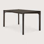 PI dining table - varnished teak - dark brown - rectangular White Cliff Studio Dining Table
