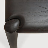 PI dining table - varnished teak - dark brown - rectangular White Cliff Studio Dining Table