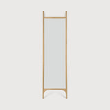 PI floor mirror - oak frame - rectangular White Cliff Studio Floor Mirror