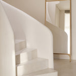 PI floor mirror - oak frame - rectangular White Cliff Studio Floor Mirror