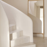 PI floor mirror - oak frame - rectangular White Cliff Studio Floor Mirror