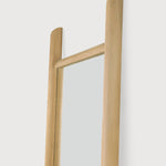 PI floor mirror - oak frame - rectangular White Cliff Studio Floor Mirror
