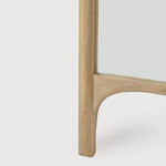 PI floor mirror - oak frame - rectangular White Cliff Studio Floor Mirror