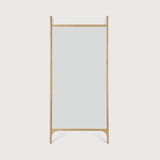 PI floor mirror - oak frame - rectangular White Cliff Studio Floor Mirror
