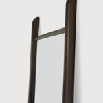 PI floor mirror - varnished mahogany frame - dark brown - rectangular White Cliff Studio Floor Mirror