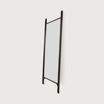 PI floor mirror - varnished mahogany frame - dark brown - rectangular White Cliff Studio Floor Mirror