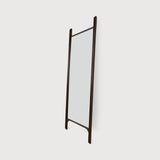 PI floor mirror - varnished mahogany frame - dark brown - rectangular White Cliff Studio Floor Mirror