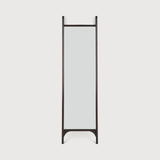 PI floor mirror - varnished mahogany frame - dark brown - rectangular White Cliff Studio Floor Mirror