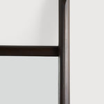 PI floor mirror - varnished mahogany frame - dark brown - rectangular White Cliff Studio Floor Mirror