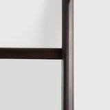 PI floor mirror - varnished mahogany frame - dark brown - rectangular White Cliff Studio Floor Mirror