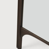 PI floor mirror - varnished mahogany frame - dark brown - rectangular White Cliff Studio Floor Mirror