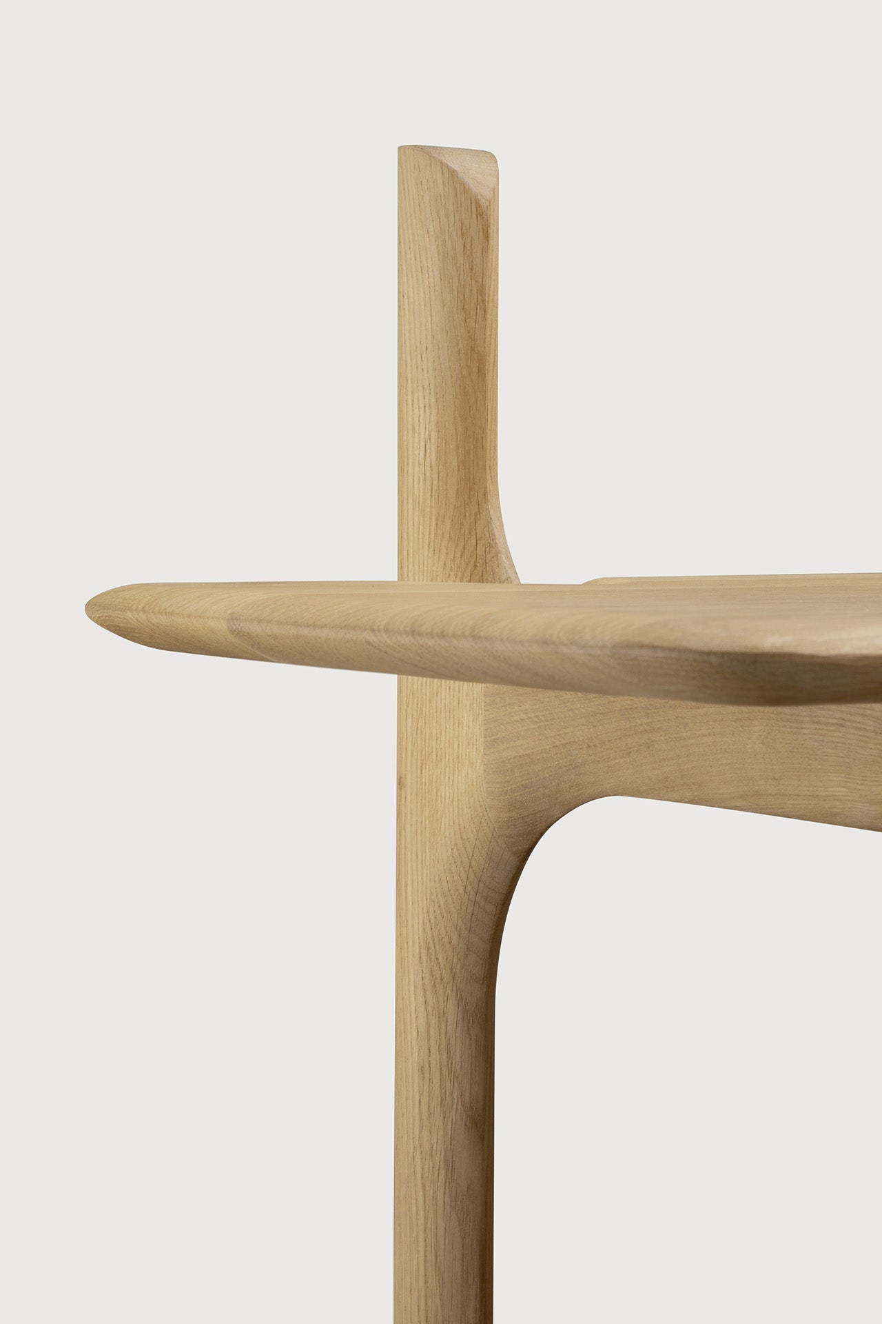 PI rack - oak - 5 shelves White Cliff Studio Wall Shelf