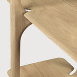 PI rack - oak - 5 shelves White Cliff Studio Wall Shelf
