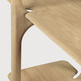 PI rack - oak - 5 shelves White Cliff Studio Wall Shelf
