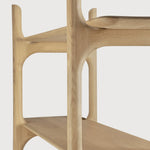 PI rack - oak - 5 shelves White Cliff Studio Wall Shelf