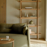 PI rack - oak - 5 shelves White Cliff Studio Wall Shelf