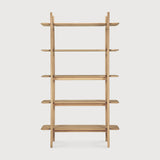 PI rack - oak - 5 shelves White Cliff Studio Wall Shelf
