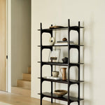 PI rack - varnished mahogany - dark brown White Cliff Studio Wall Shelf