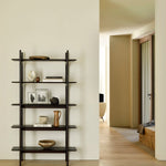 PI rack - varnished mahogany - dark brown White Cliff Studio Wall Shelf