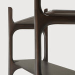 PI rack - varnished mahogany - dark brown White Cliff Studio Wall Shelf