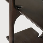 PI rack - varnished mahogany - dark brown White Cliff Studio Wall Shelf