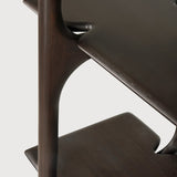 PI rack - varnished mahogany - dark brown White Cliff Studio Wall Shelf