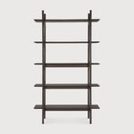 PI rack - varnished mahogany - dark brown White Cliff Studio Wall Shelf