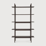 PI rack - varnished mahogany - dark brown White Cliff Studio Wall Shelf