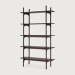 PI rack - varnished mahogany - dark brown White Cliff Studio Wall Shelf