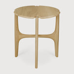 PI side table - oak - round White Cliff Studio Side Table