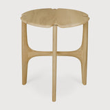 PI side table - oak - round White Cliff Studio Side Table