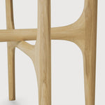 PI side table - oak - round White Cliff Studio Side Table