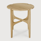 PI side table - oak - round White Cliff Studio Side Table