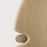 PI side table - oak - round White Cliff Studio Side Table