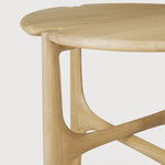 PI side table - oak - round White Cliff Studio Side Table