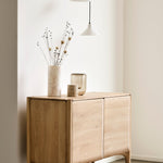 PI sideboard - oak - 2 doors White Cliff Studio Sideboard