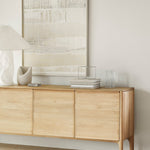 PI sideboard - oak - 3 doors White Cliff Studio Sideboard