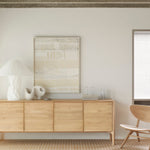 PI sideboard - oak - 4 doors White Cliff Studio Sideboard