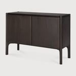 PI sideboard - varnished teak - dark brown - 2 doors White Cliff Studio Sideboard