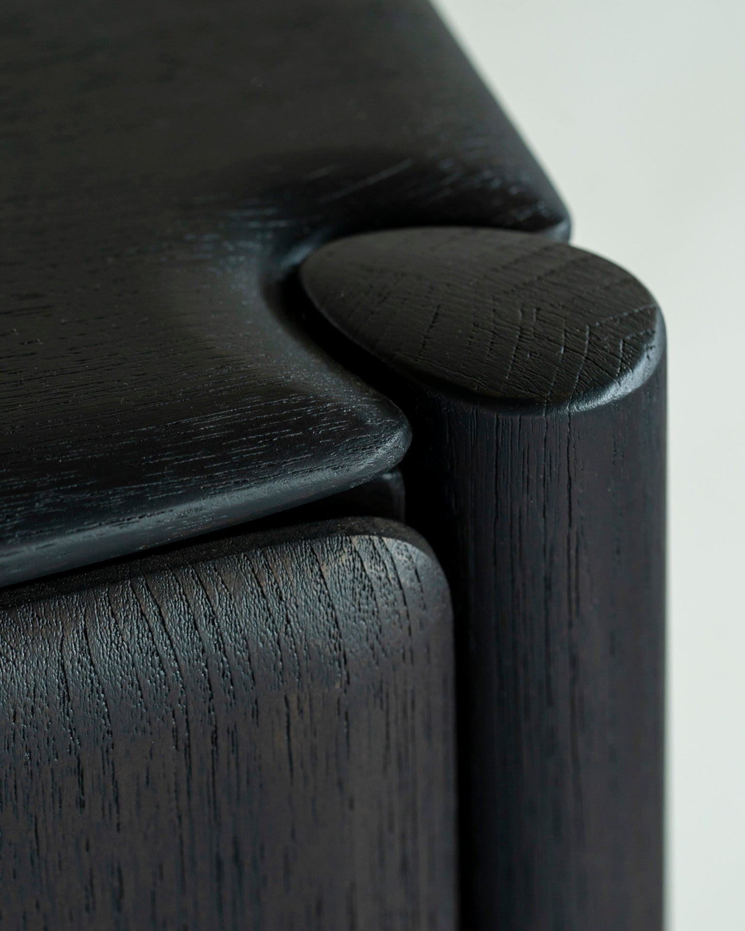 PI sideboard - varnished teak - dark brown - 2 doors White Cliff Studio Sideboard