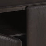 PI sideboard - varnished teak - dark brown - 2 doors White Cliff Studio Sideboard