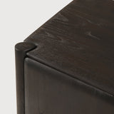 PI sideboard - varnished teak - dark brown - 2 doors White Cliff Studio Sideboard