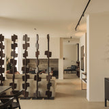 PI sideboard - varnished teak - dark brown - 4 doors White Cliff Studio Sideboard