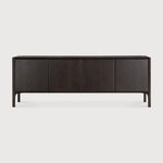 PI sideboard - varnished teak - dark brown - 4 doors White Cliff Studio Sideboard