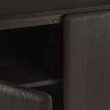 PI sideboard - varnished teak - dark brown - 4 doors White Cliff Studio Sideboard