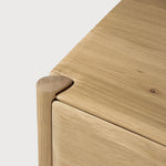 PI TV cupboard - oak - 1 flip - down door - 1 drawer White Cliff Studio Media Console