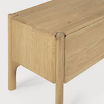 PI TV cupboard - oak - 1 flip - down door - 1 drawer White Cliff Studio Media Console