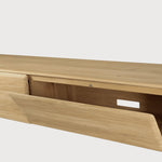 PI TV cupboard - oak - 1 flip - down door - 1 drawer White Cliff Studio Media Console