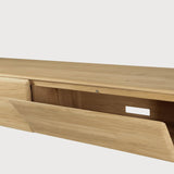 PI TV cupboard - oak - 1 flip - down door - 1 drawer White Cliff Studio Media Console